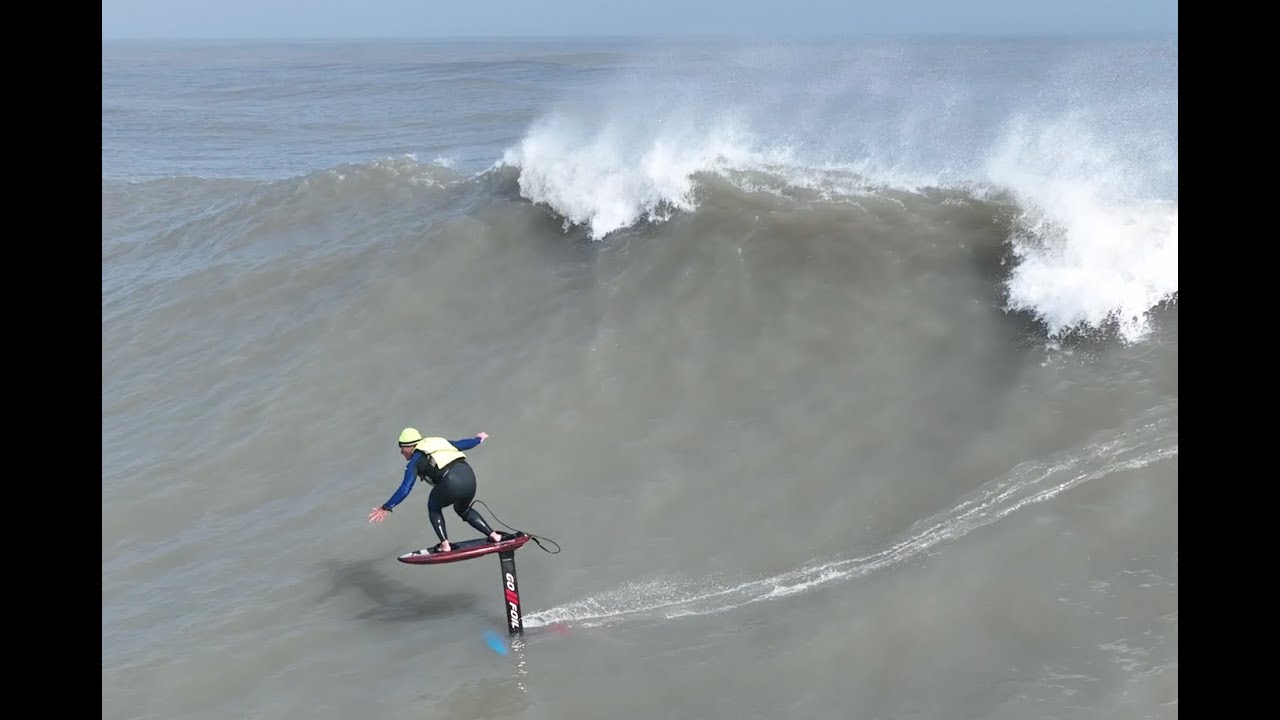 Eric, Foiling At The Jetties In South Padre Island TX. November 23 2022.