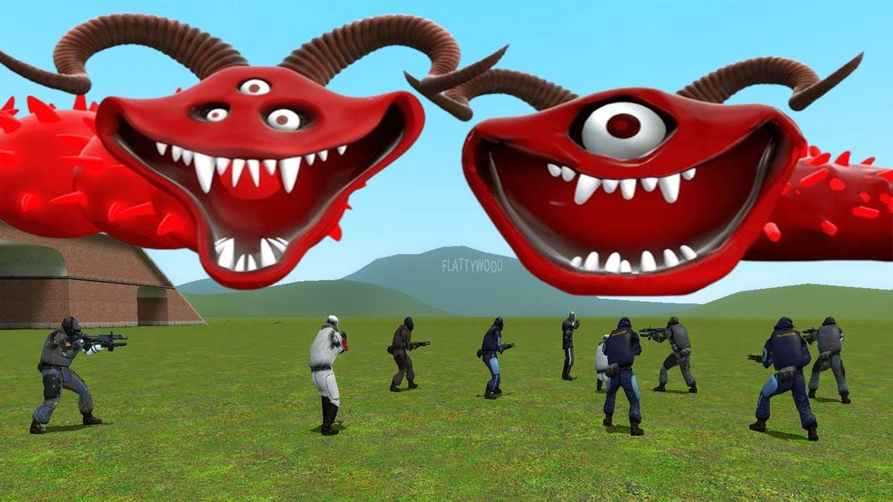 I FOUND NEW ROBLOX HUNGRY SNAKE FIRE LAVE in Garry's Mod!