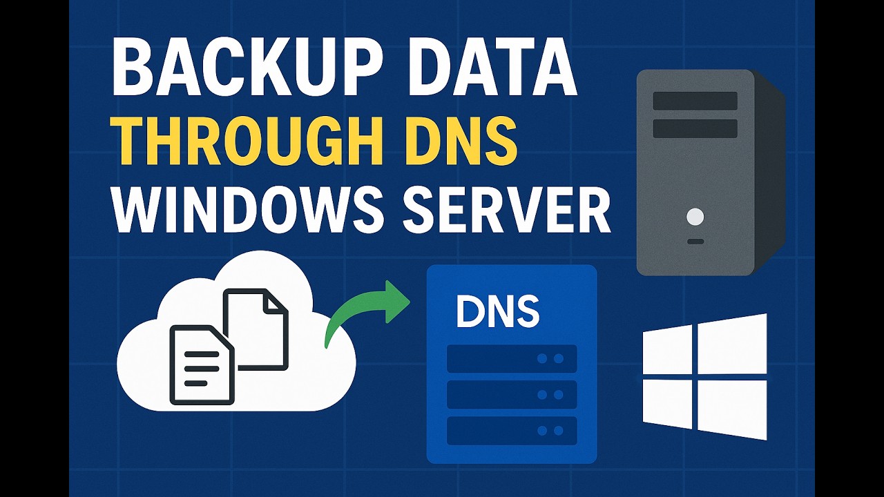 Cấu hình Backup data qua DNS trong Window server