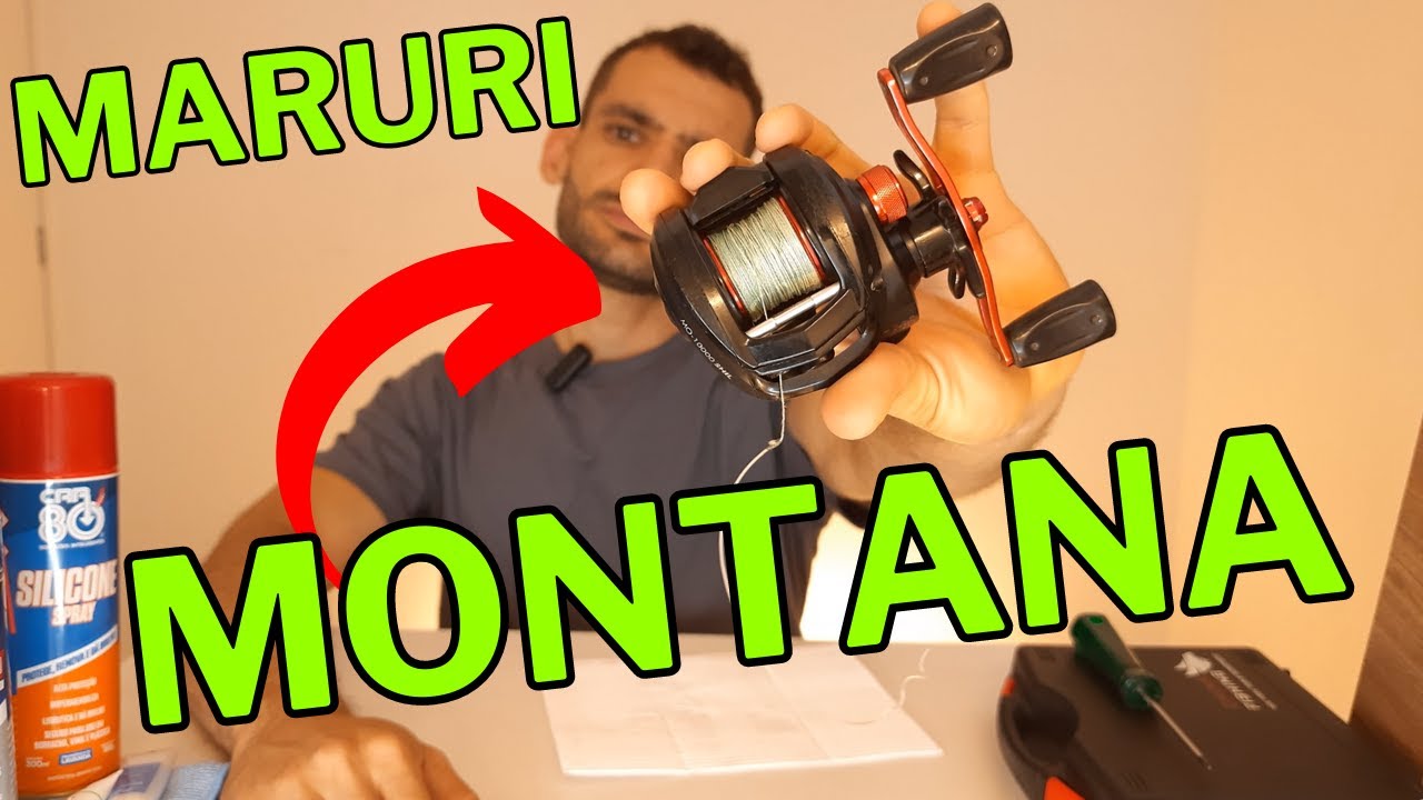 PASSO À PASSO COMO DESMONTAR E FAZER MANUTENÇÃO CARRETILHA DE PESCA. MARURI MONTANA.