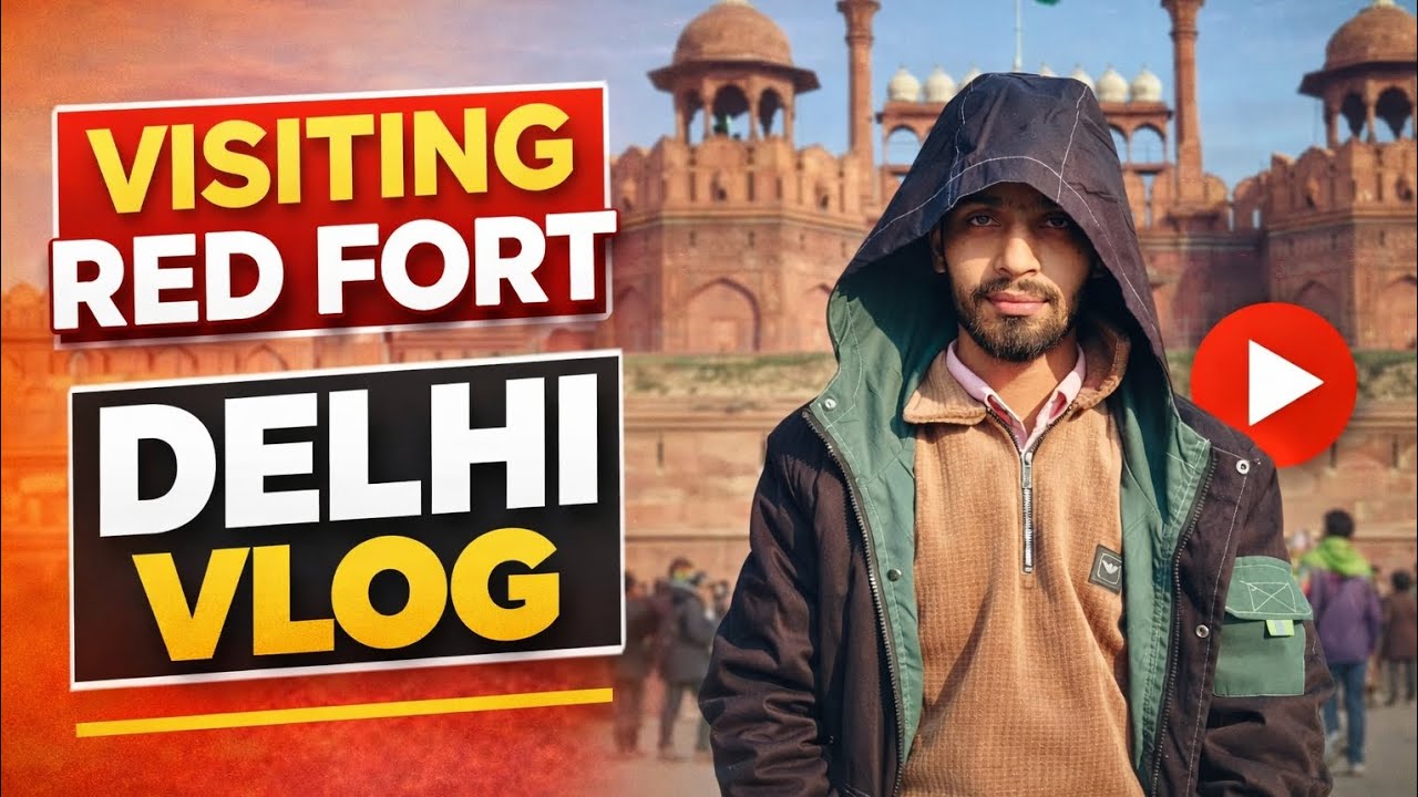 Delhi red fort exploring 