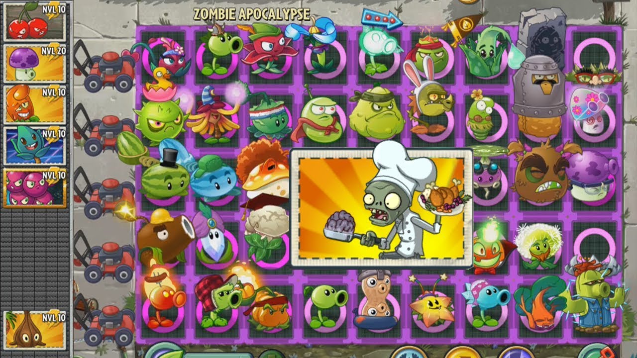 Plants vs Zombies 2: 1000 Zombis Chef vs Todas las Plantas