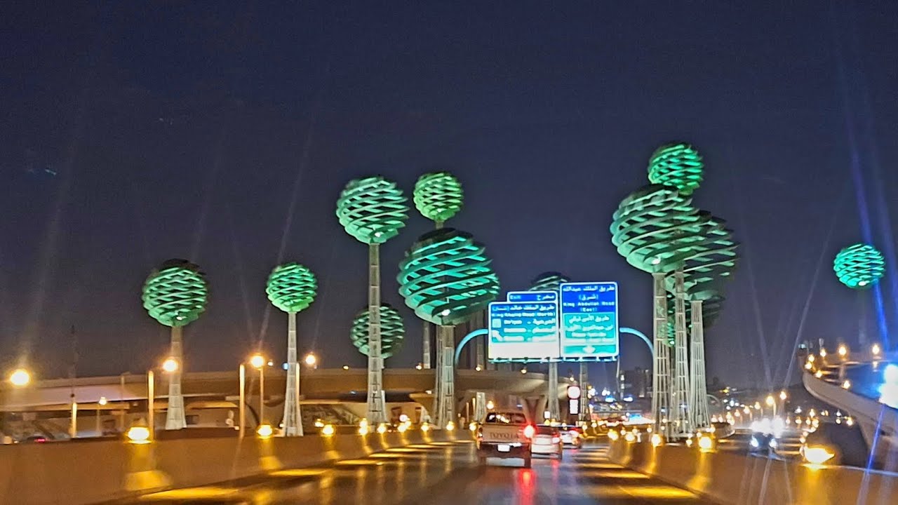 طريق الملك عبدالله بالرياض من بدايته إلى نهايته بعد الانتهاء من جميع التحويلات و التطوير