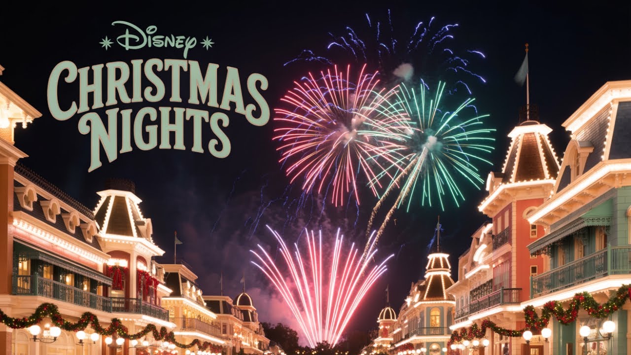 Full Disneyland Christmas Fireworks 4K 2025-2026 Stay for the Snow!
