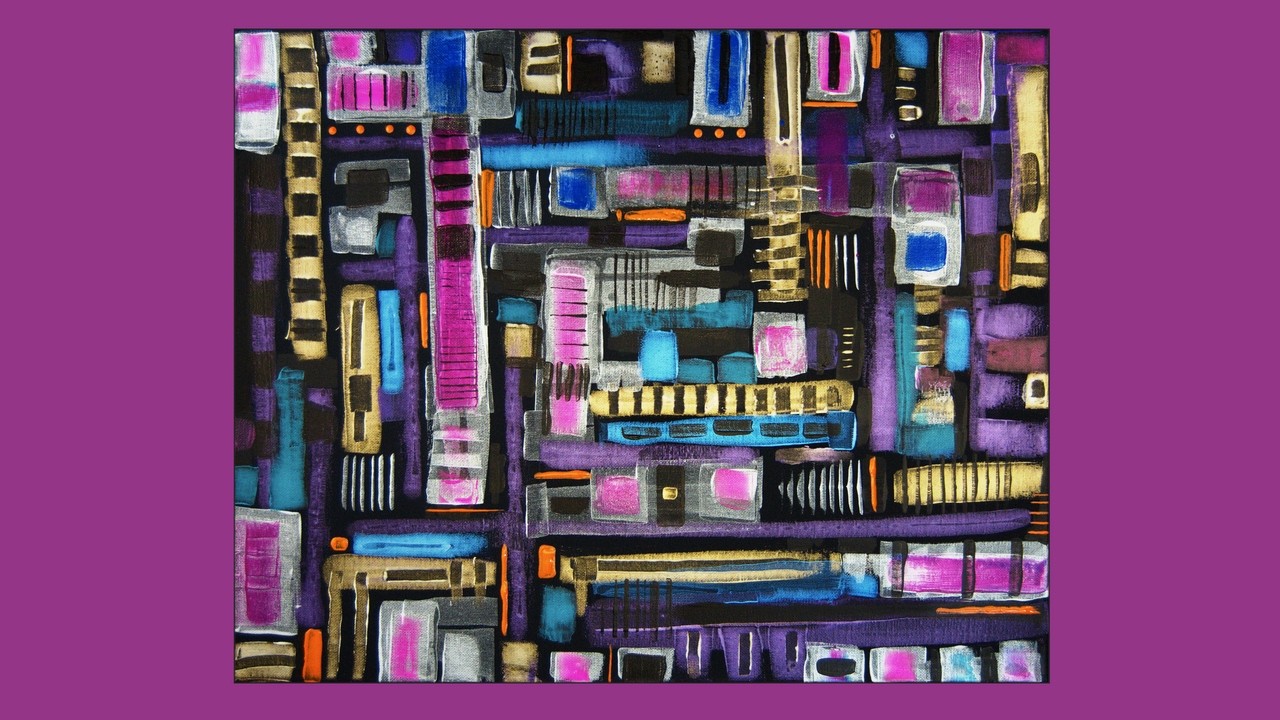 #10,263 This Interference Color Technique is STUNNING! | Abstract Geometric Painting 2.01.26