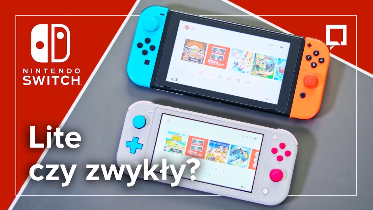 Nintendo Switch czy Switch Lite? Porównanie konsol