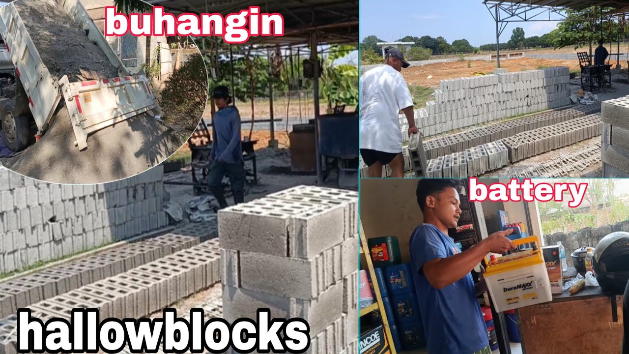 Na deliver na ang materyales para saming cr | Pahirapan mag hanap ng Hallowblocks
