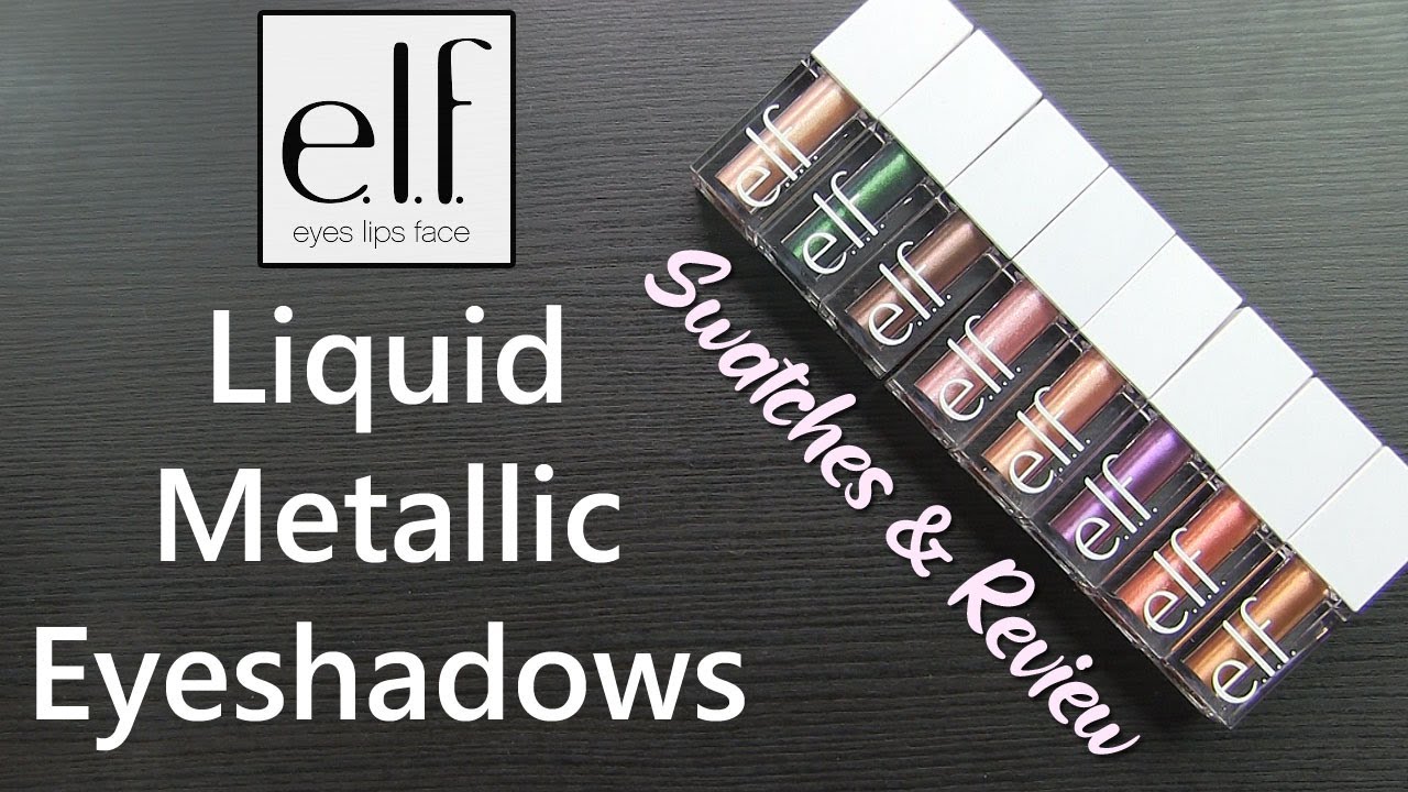 *NEW* elf Liquid Metallic Eyeshadows // Swatches & Review