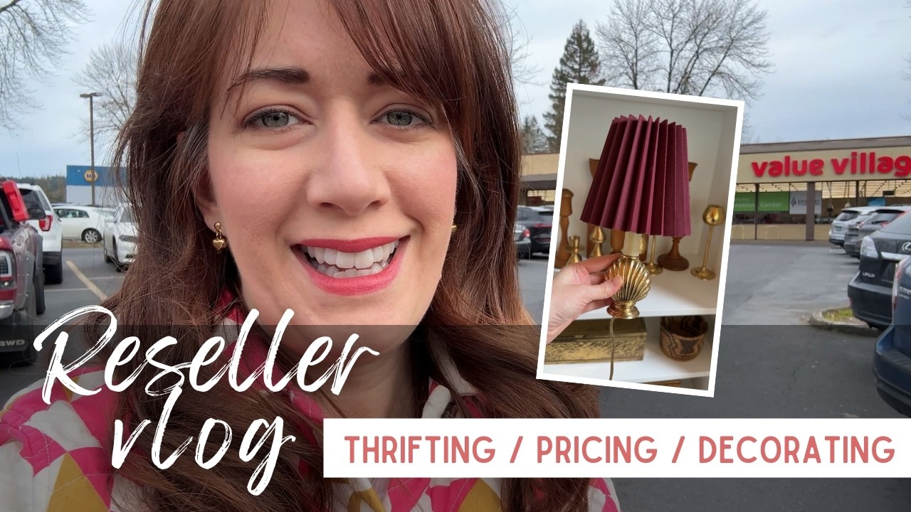 Reseller Vlog | Thrifting, Pricing & Decorating with Vintage