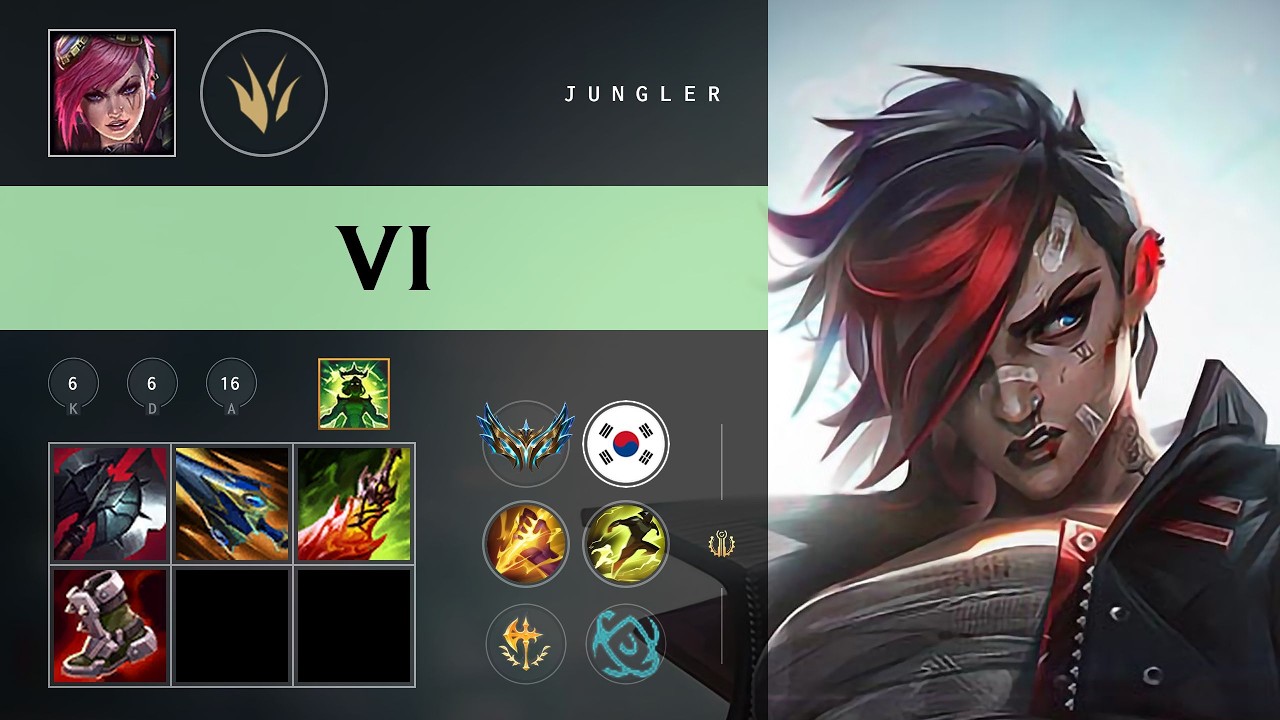 Vi Jungle vs Lee Sin - KR Challenger Patch 26.09