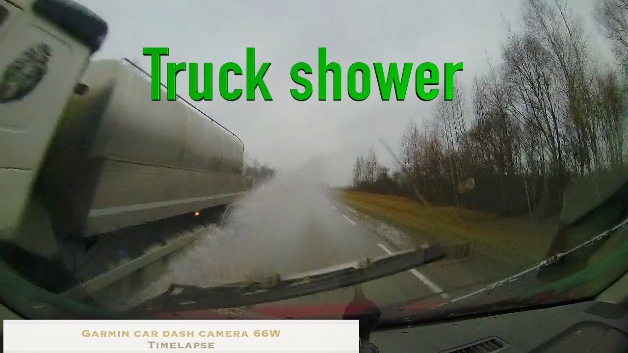 Garmin timelapse truck shower
