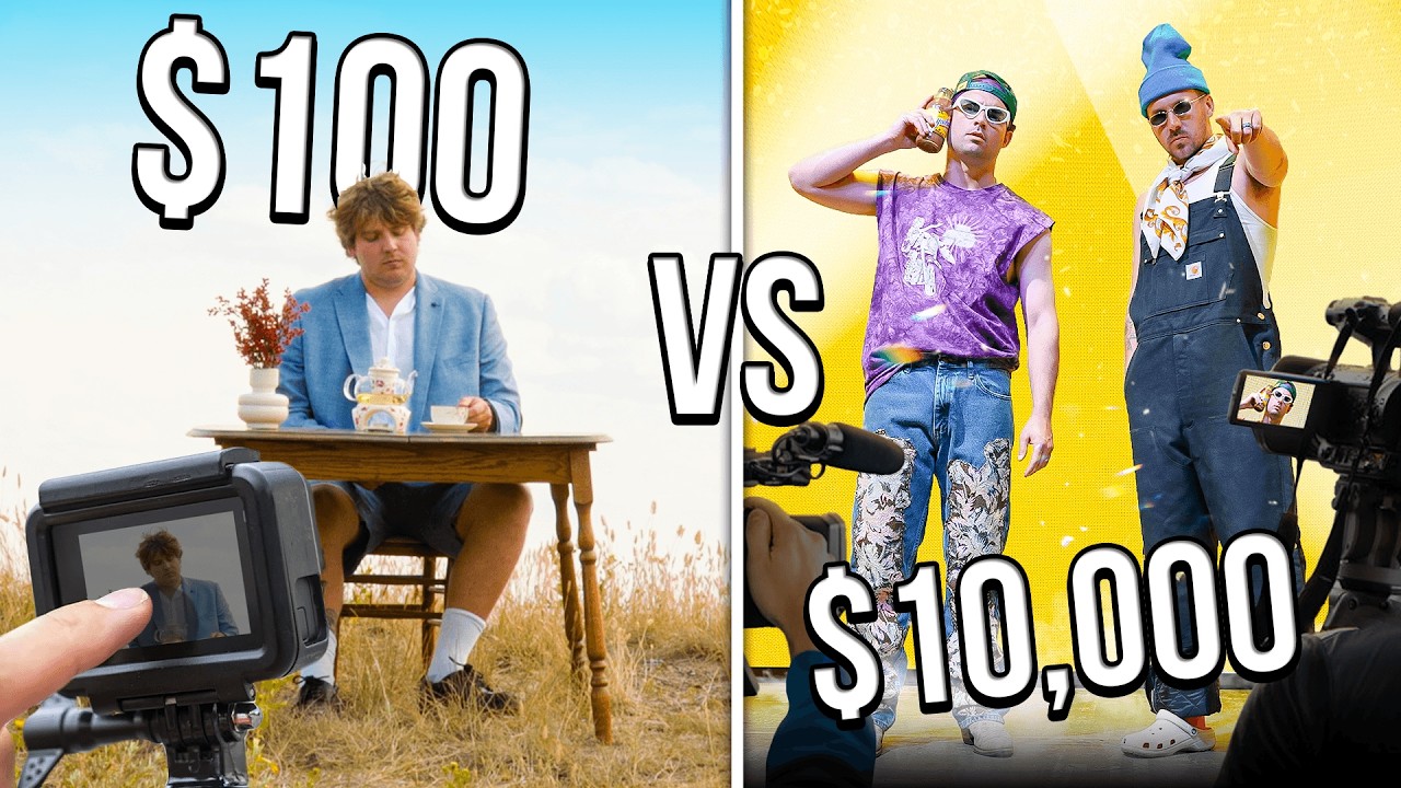 $100 VS $10,000 MUSIC VIDEOS!