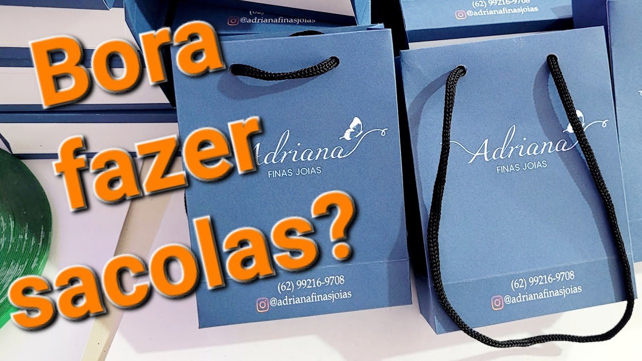 Mini Sacolinhas para Joias e Acessórios (Corte e Vinco)