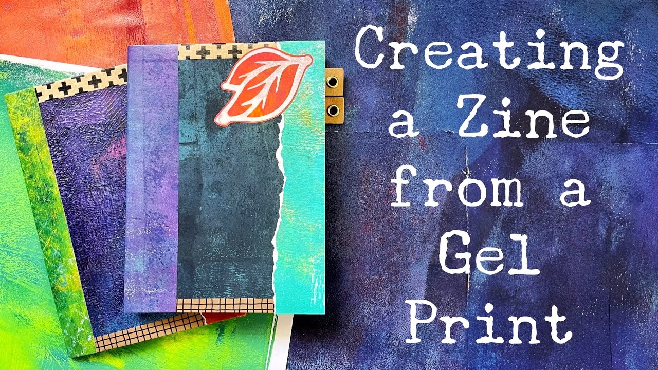 Creating a Zine from a Gel Print