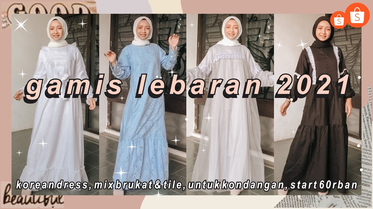 SHOPEE HAUL DRESS GAMIS LEBARAN 2021 BISA UNTUK KONDANGAN HARGA MURAH START 60RBAN