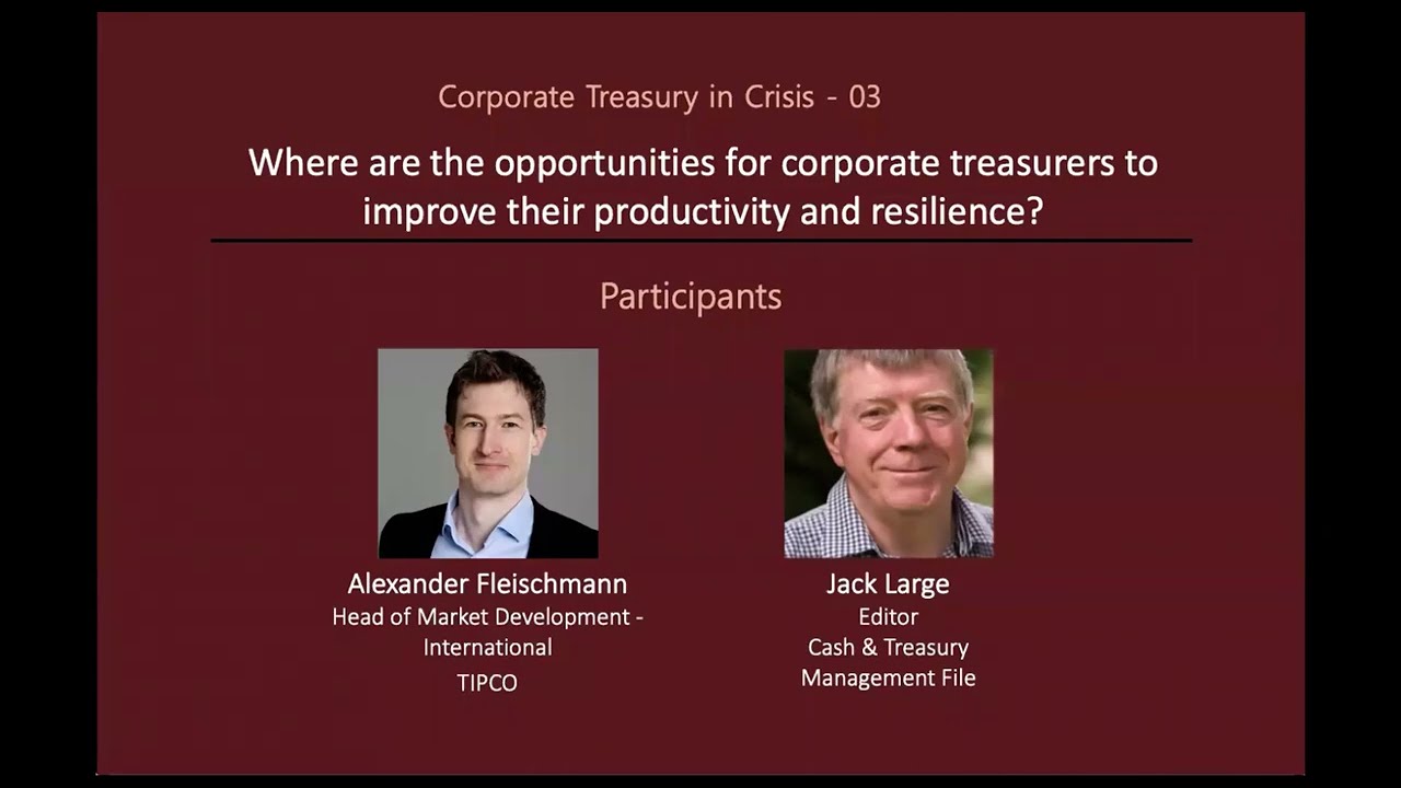 Where are the opportunities for corporate treasurers to improve their productivity and resilience?