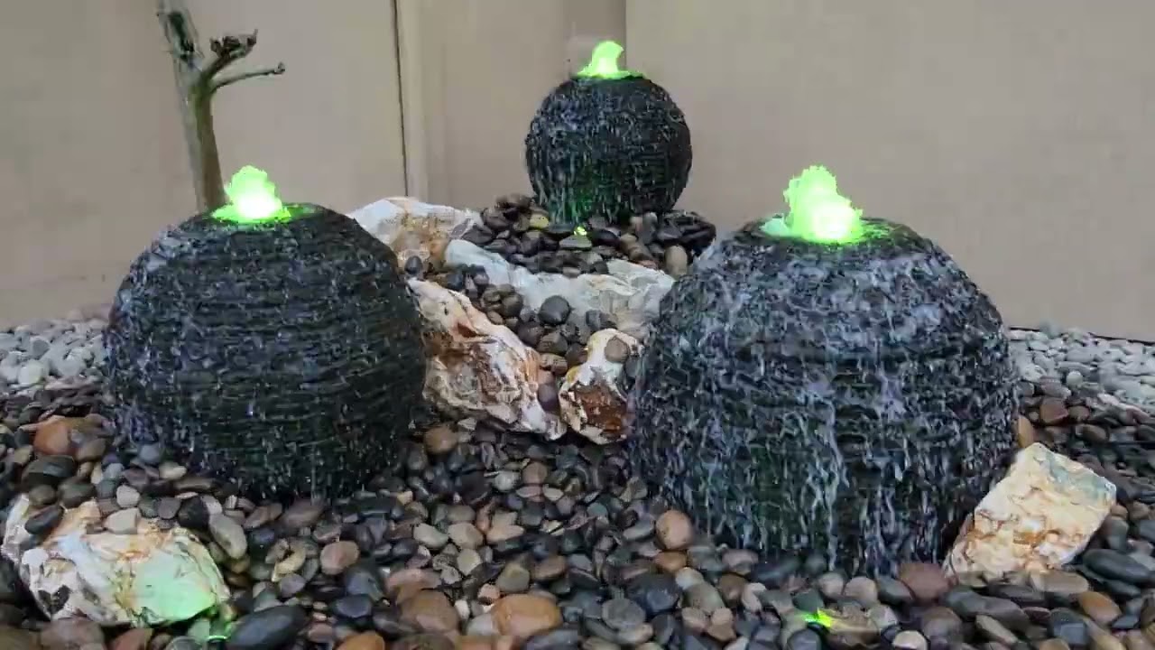 Aquascape Spheres and an Urn Homeowner installed.