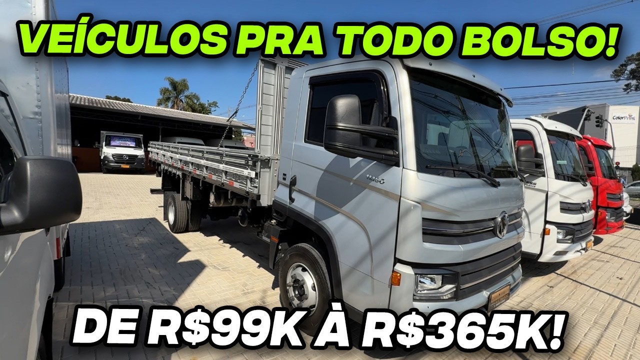 Caminhões e utilitários de vários lojistas – veja todas as opções!