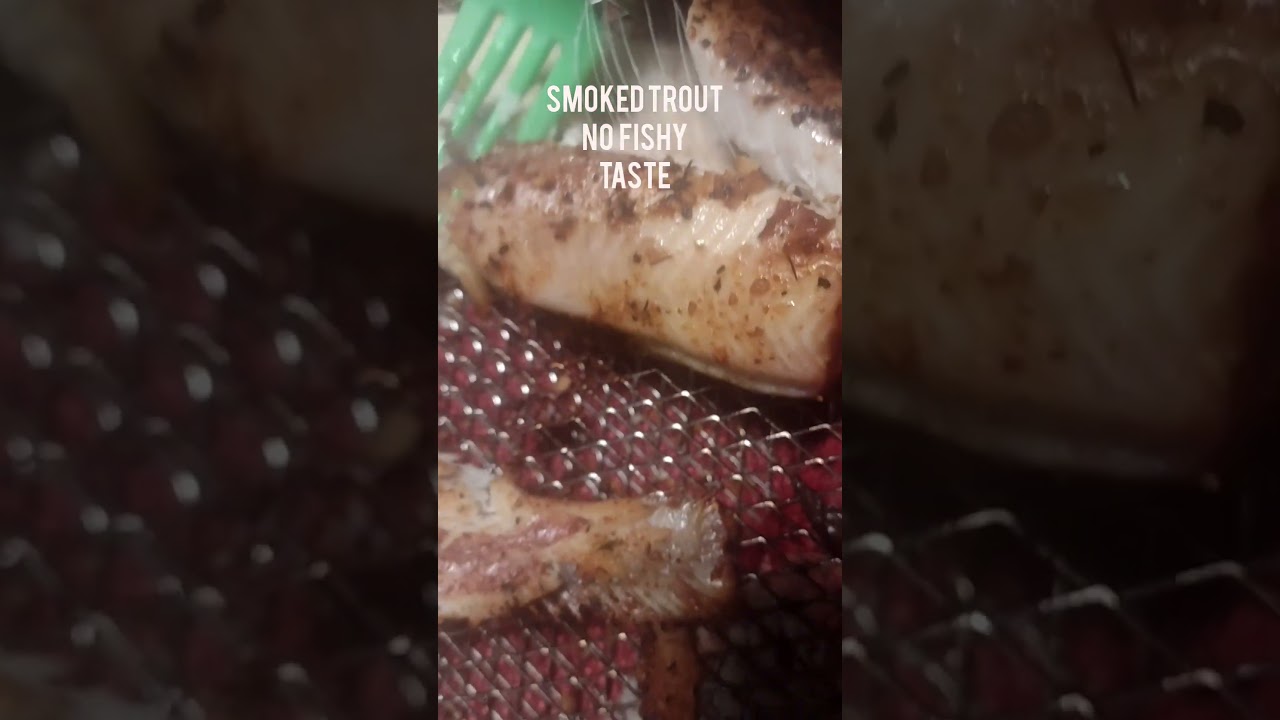 Smoked trout! Cook trout without the fishy taste !  How to cook trout! @Bassmanjfishing