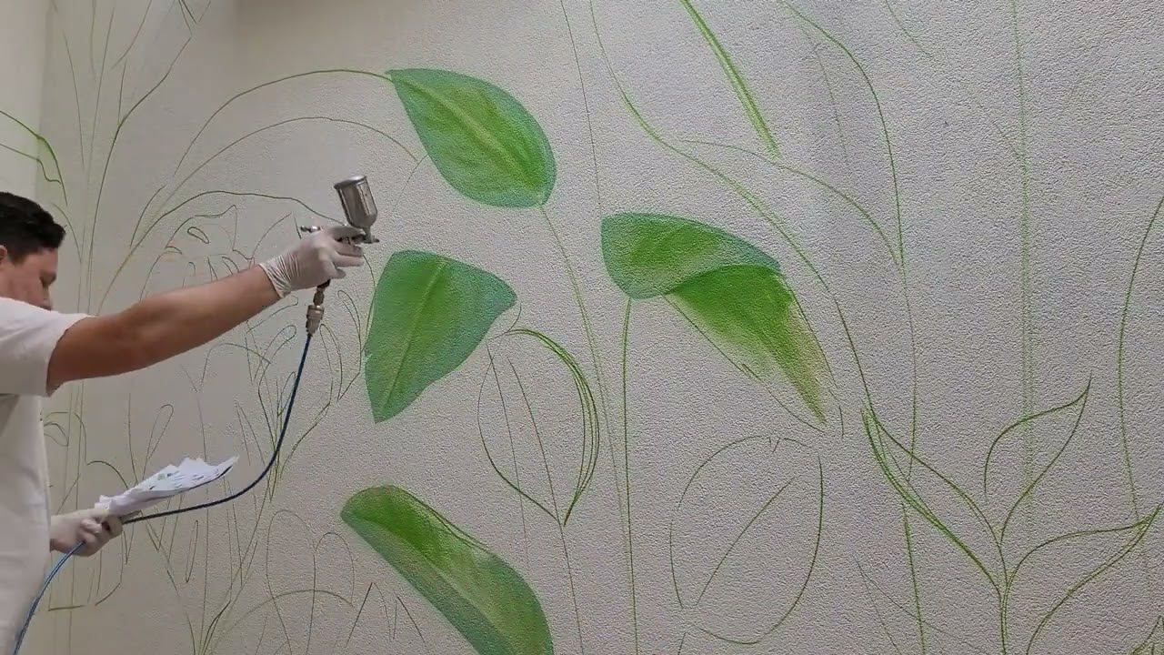 passo a passo do grafite de plantas sem cortes | uncut graffiti step by step