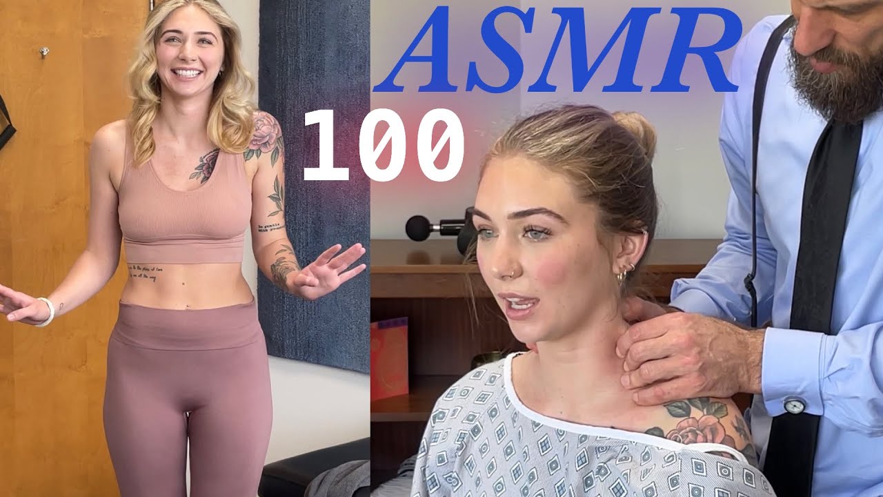 Облегчение боли в шее, счастье *ASMR-упражнения на сокращение мышц и глубокий хруст костей *Ring ...