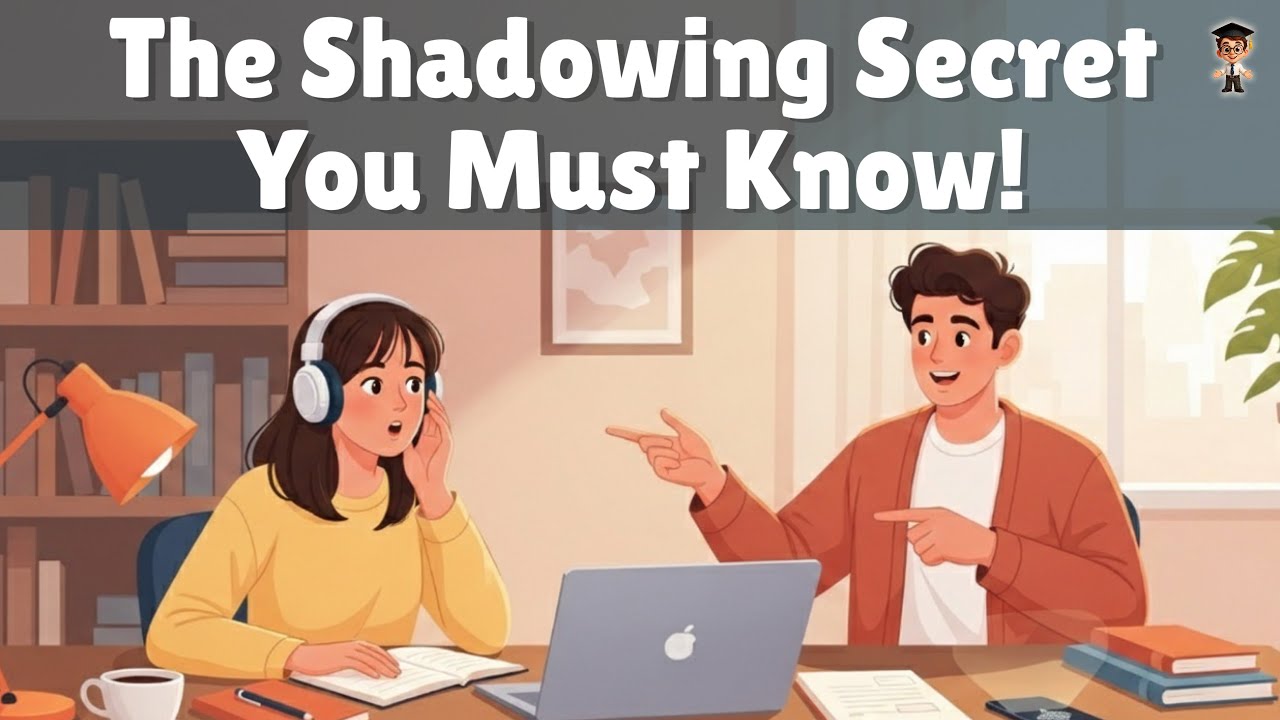 The Shadowing Technique: Speak English Like a Native FAST! | English Podcast for Beginners