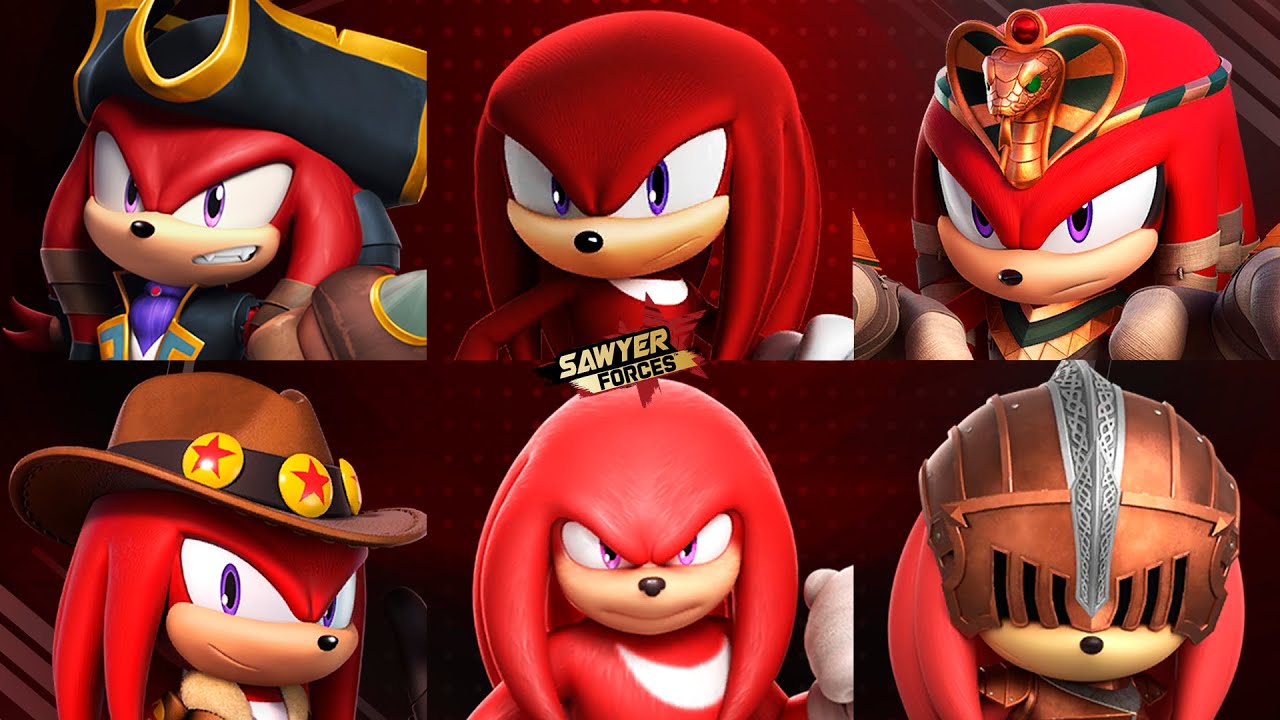 6 персонажей Наклза: игровой процесс — Sonic Forces Speed ​​Battle