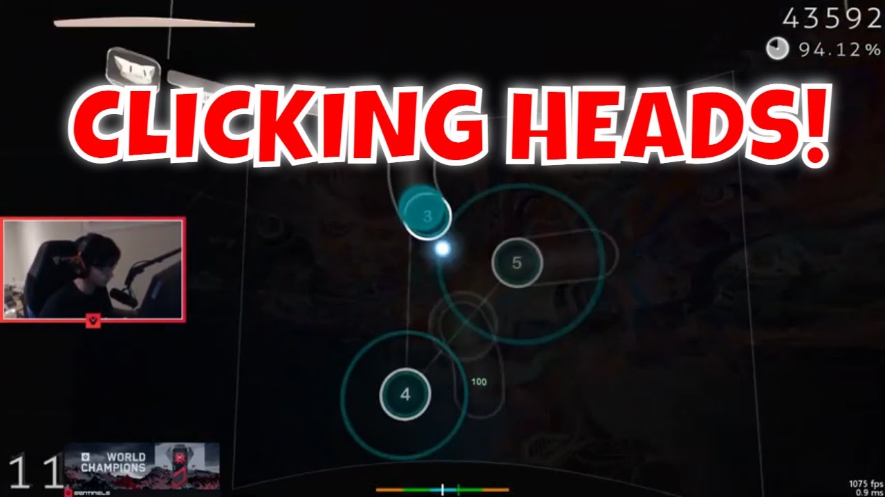 Tenz osu gameplay - He don't believe his speed!