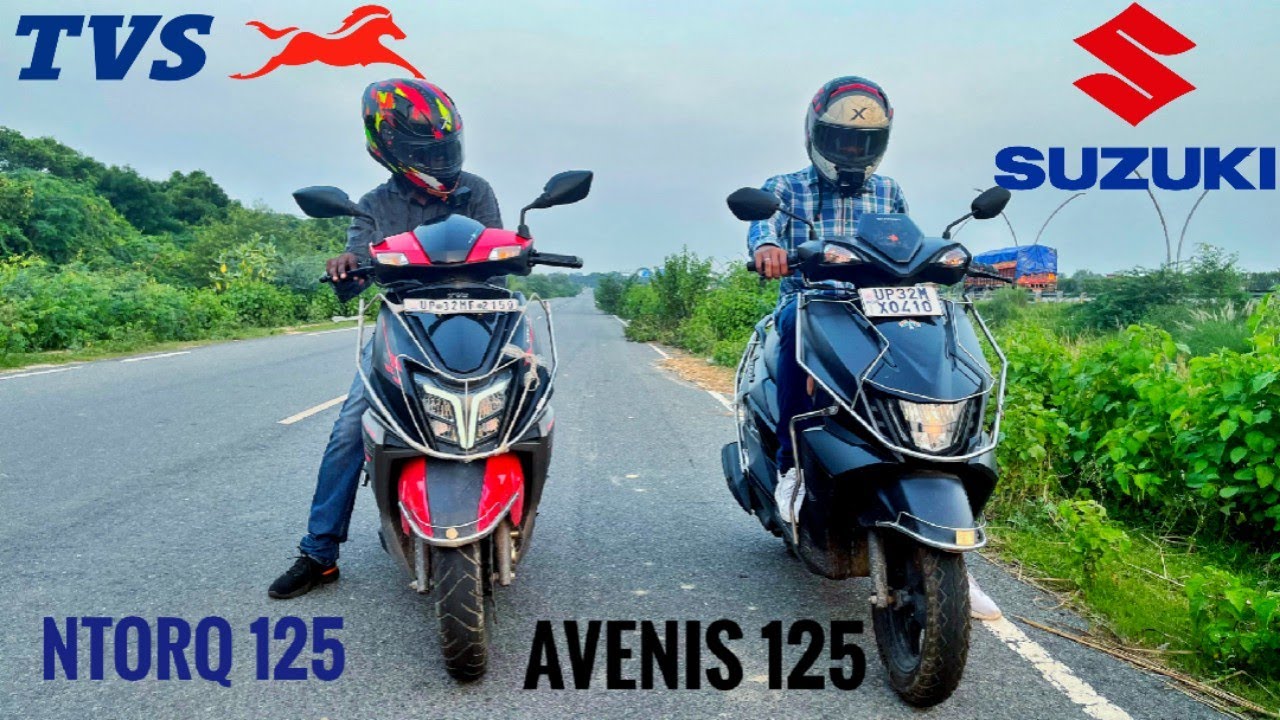Suzuki Avenis 125 vs Tvs Ntorq 125 || Head to head competition