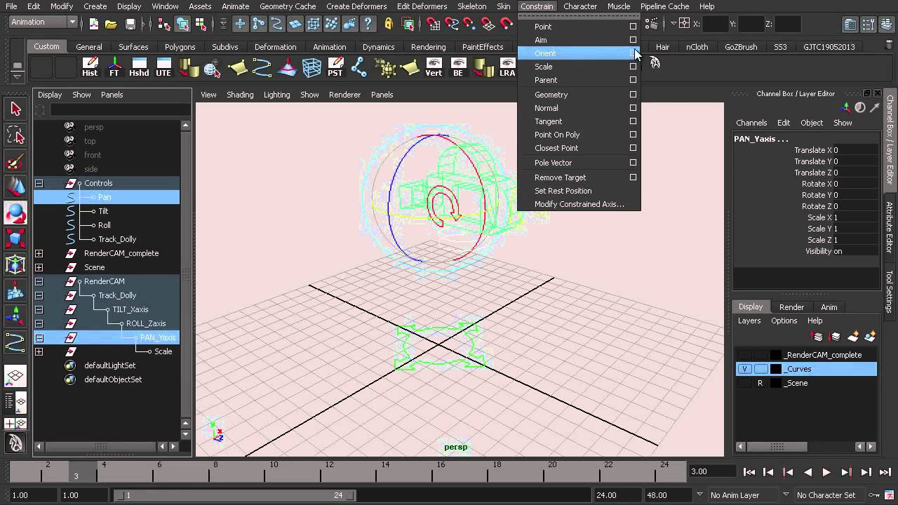 Maya tutorial: Create a realistic camera rig