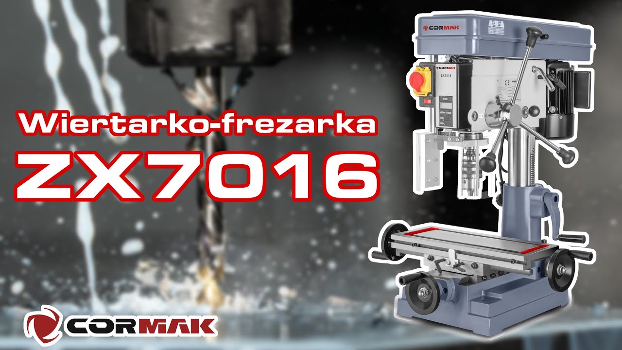 Zobacz FREZARKO-WIERTARKĘ CORMAK ZX7016 w akcji &ndash; Kompaktowa moc dla każdego warsztatu!
