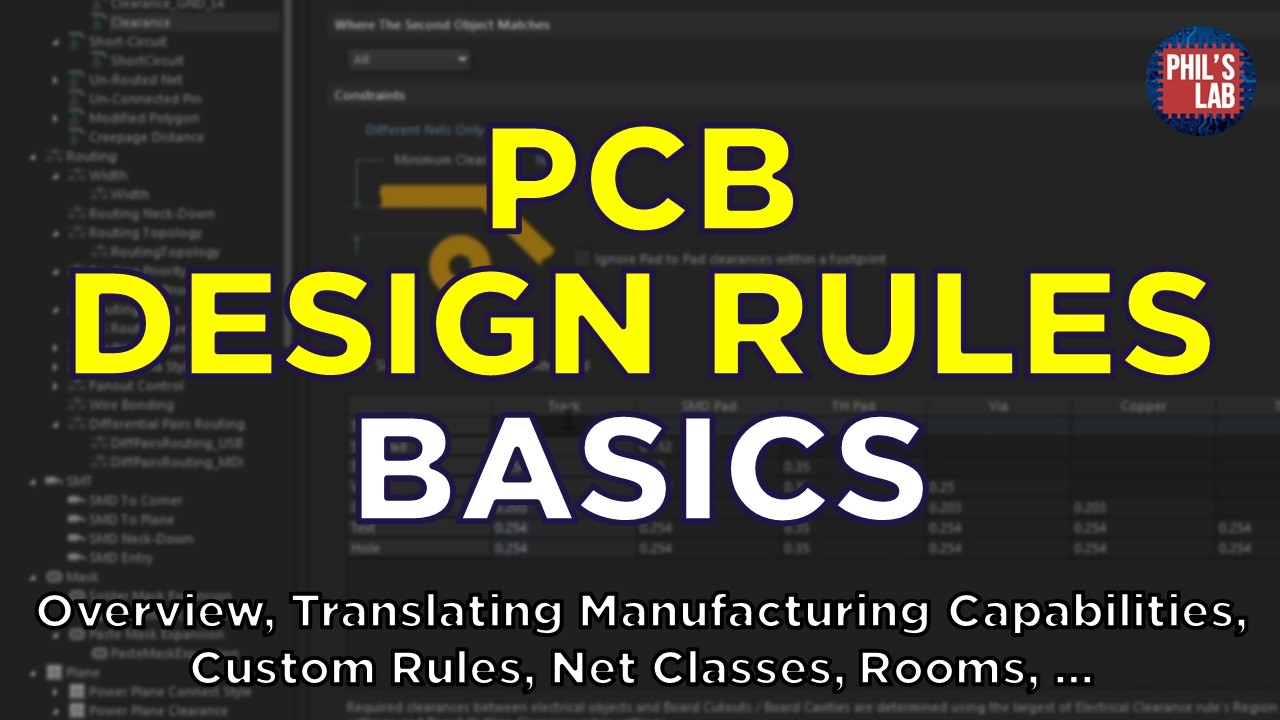 PCB Design Rules 101 - Phil's Lab #170