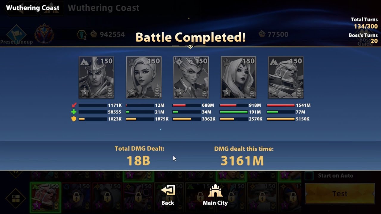 [INFINITE MAGICRAID] WUTHERING COAST 3B+ DAMAGE NO HENG'E 3