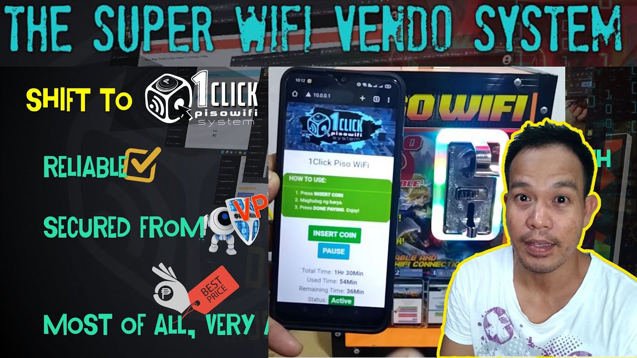 1CLICK BAGONG LABAS NA PISOWIFI SYSTEM NAPAKA SMOOTH - REVIEW AND TESTING STEP BY STEP
