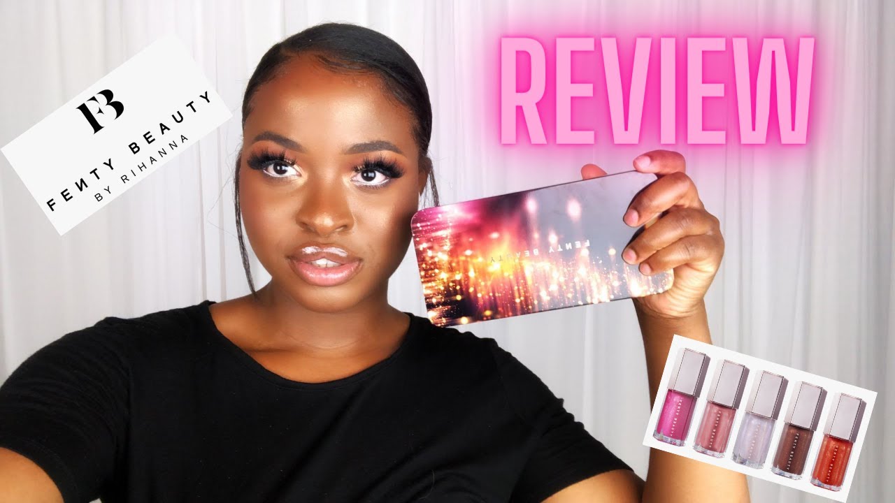 Fenty Beauty Glossy Posse Mini Gloss Bomb Collection Review  | Priscilla Ayodele