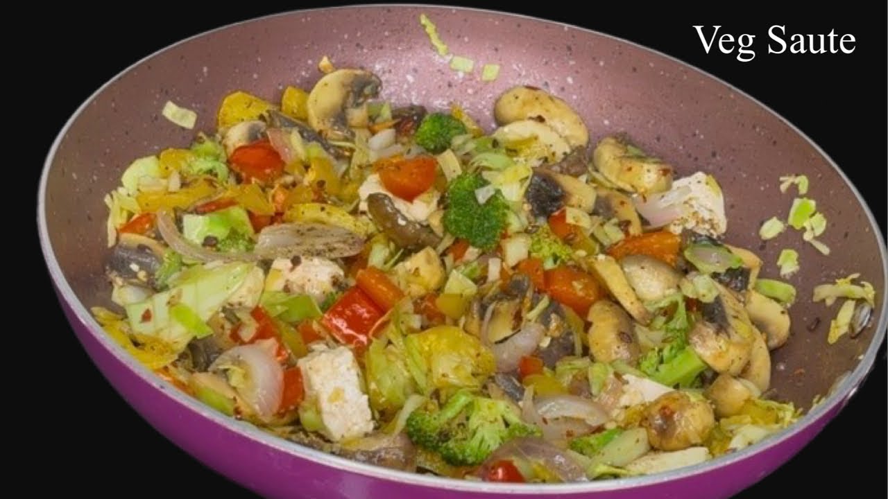 Veg Sauté Recipe | 10 Minute Healthy Stir Fry | Quick & Easy Veg Recipe l 