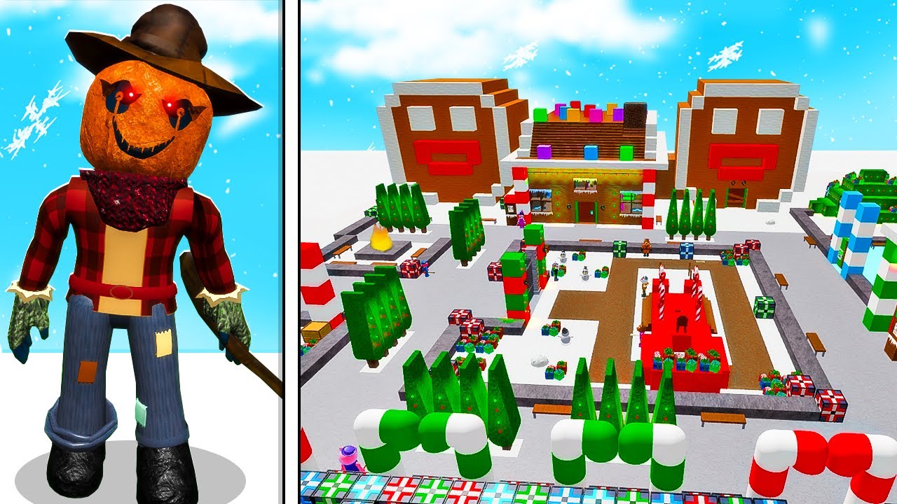 ROBLOX PIGGY CARVER'S HAUNTED SLEIGH RIDE! (Piggy Build Mode)