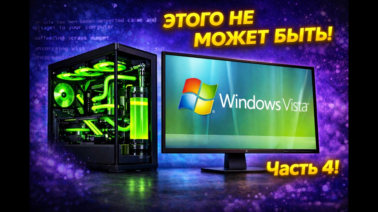Установится ли Windows Vista на современный ПК в 2025? Часть 4! ЭТОГО НЕ МОЖЕТ БЫТЬ!