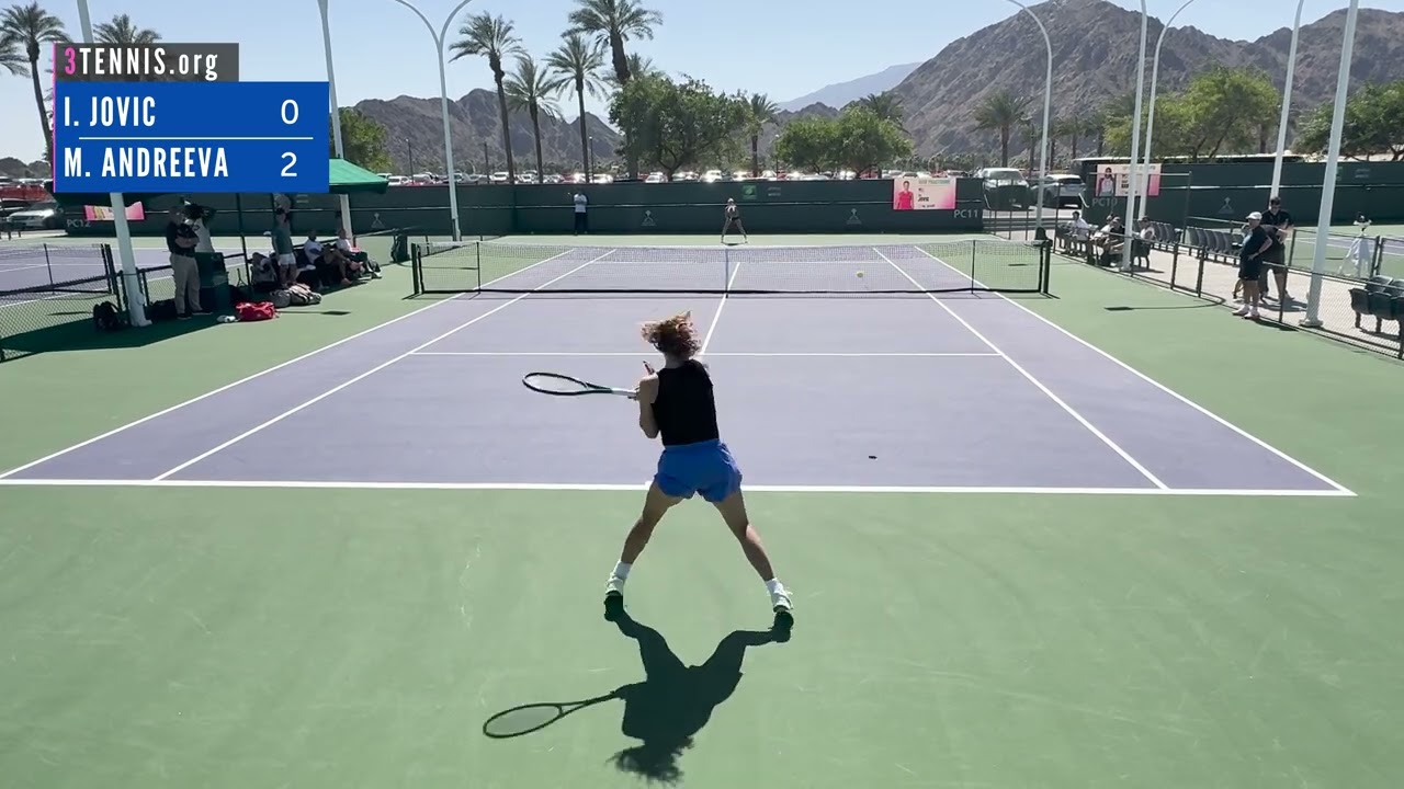 Iva Jovic (USA) vs. Mirra Andreeva (RUS) - Full Practice Set | Indian Wells 2026