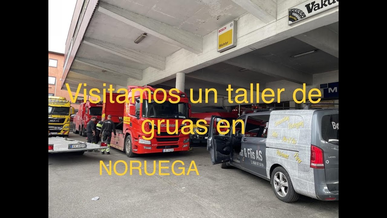 VIAJE A NORUEGA Nº8-2023 VISITAMOS UN TALLER DE GRUAS