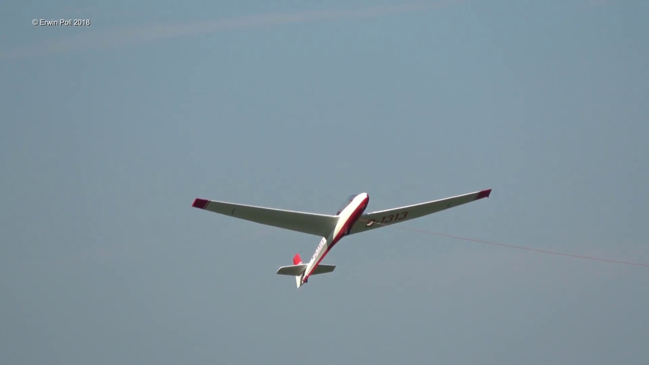 D-1313 Schleicher ASK-13 Glider winch start Teuge Airport (EHTE) 14-10-2018
