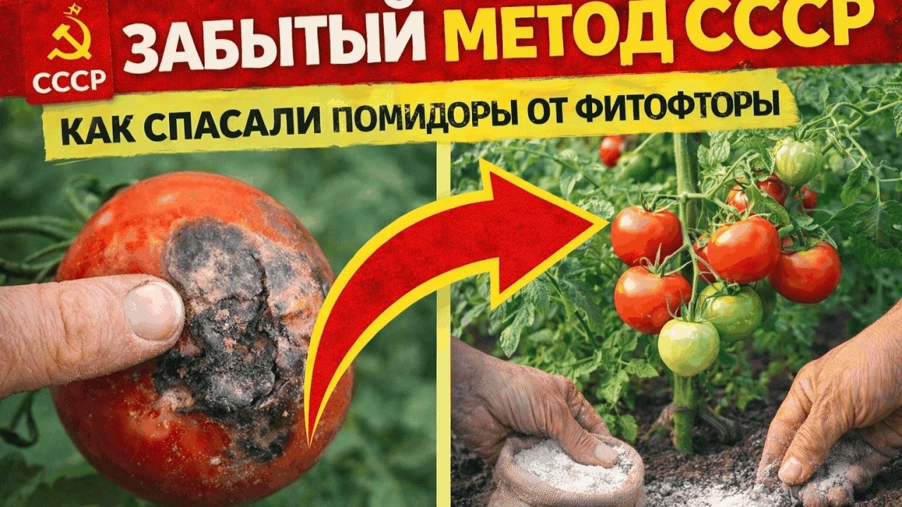 ФИТОФТОРА БОИТСЯ ЭТОГО — старый метод СССР спасал помидоры даже в сырость