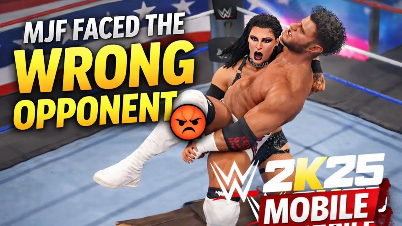 MJF столкнулся не с тем противником 😤 Риа Рипли против MJF | WWE 2K25 Mobile #wwe #aew #wwe2k25