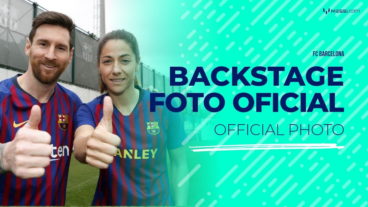 Leo Messi participa en la producci&oacute;n de la foto oficial del FC Barcelona