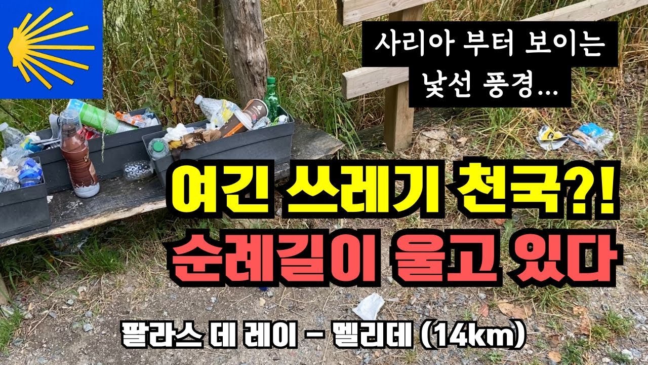 DAY45. 신성한 순례길이 쓰레기장으로… 이건 정말 아니잖아요 | 베드버그, 참을 수 없는 가려움 🤬 | 팔라스데레이 - 멜리데 (14km)