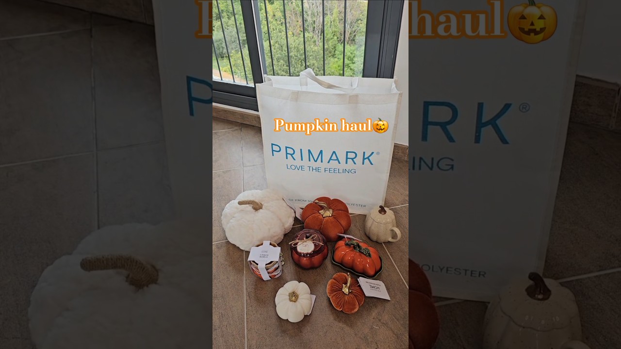 🎃🧋Pumpkin haul from Primark #pumpinkseason #pumpkinhaul #primarkautumn #autumn2025 #primarkpumpkin