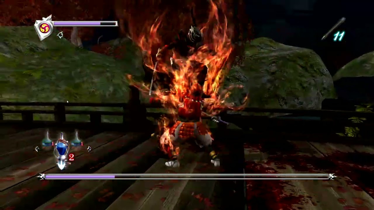 Fire Samurai Boss - Easy Stun Lock [NINJA GAIDEN &Sigma; Black]