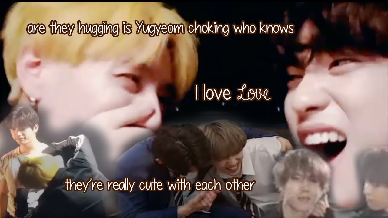 Jingyeom cuddling but also trying to kill each other for 3 minutes straight