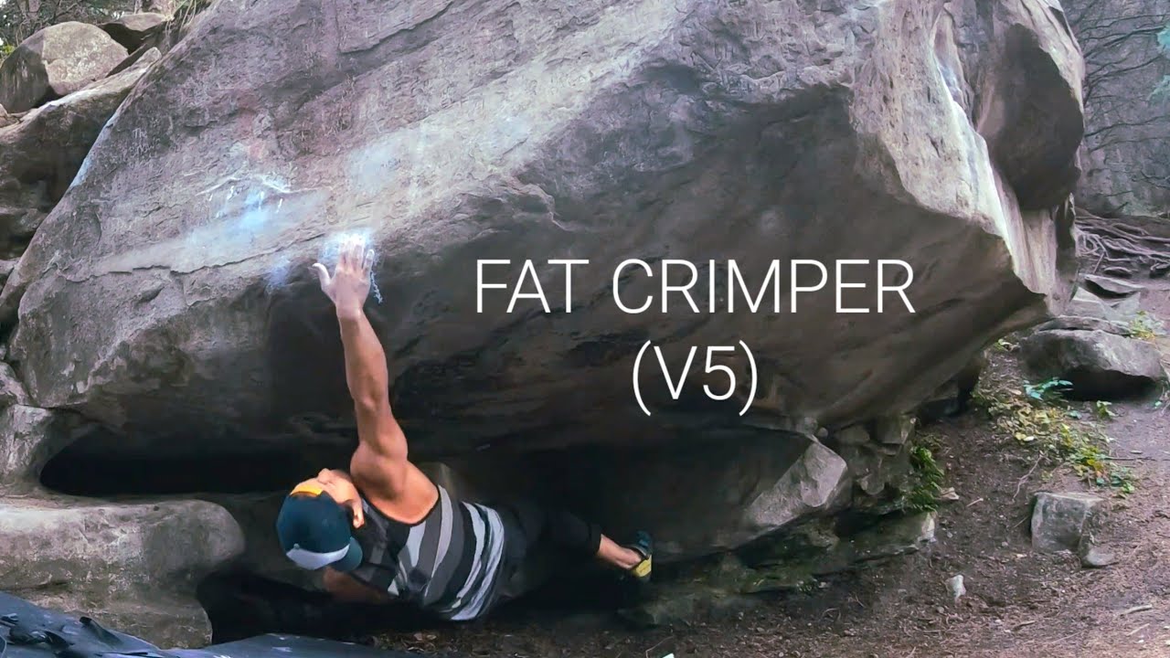 Western Alberta Bouldering - Fat Crimper (V5)