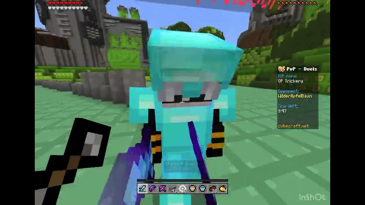 Playing duels in cubecraft